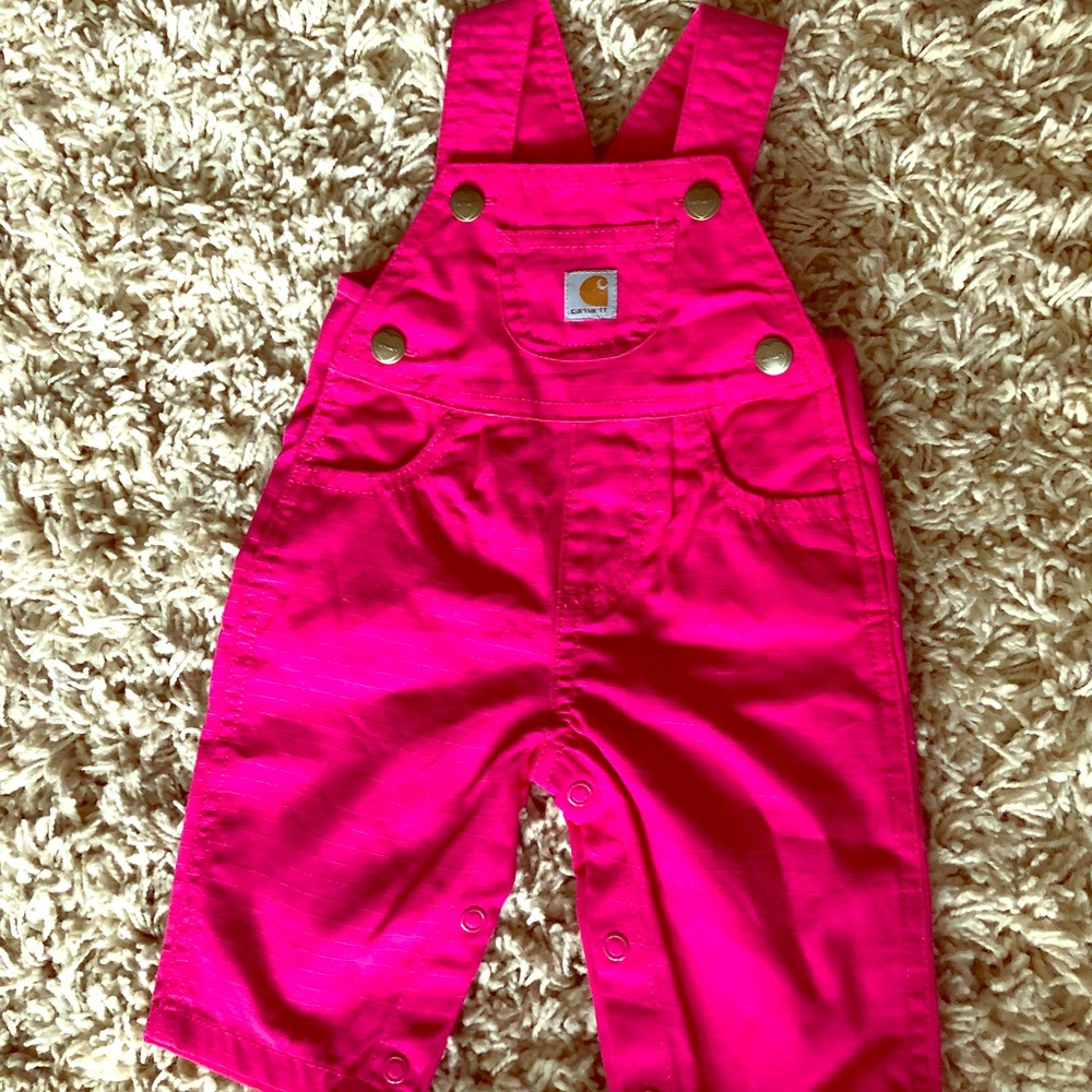 Baby girls carhartt bibs